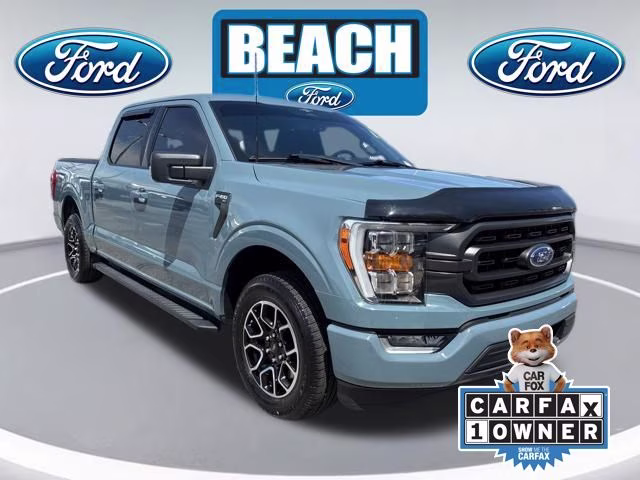 2023 Blue Ford F-150 XLT RWD Truck