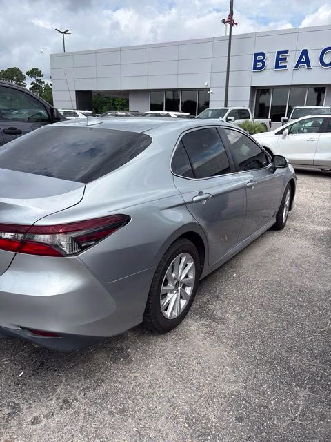 2022 Silver Toyota Camry LE FWD Sedan