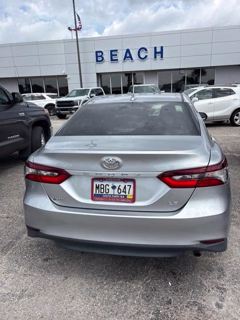 2022 Silver Toyota Camry LE FWD Sedan