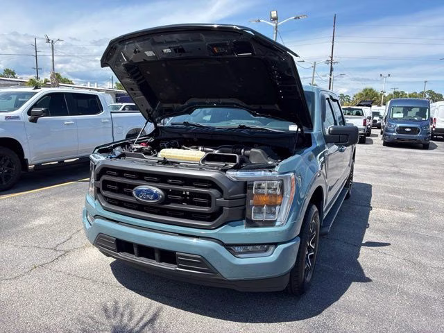 2023 Blue Ford F-150 XLT RWD Truck