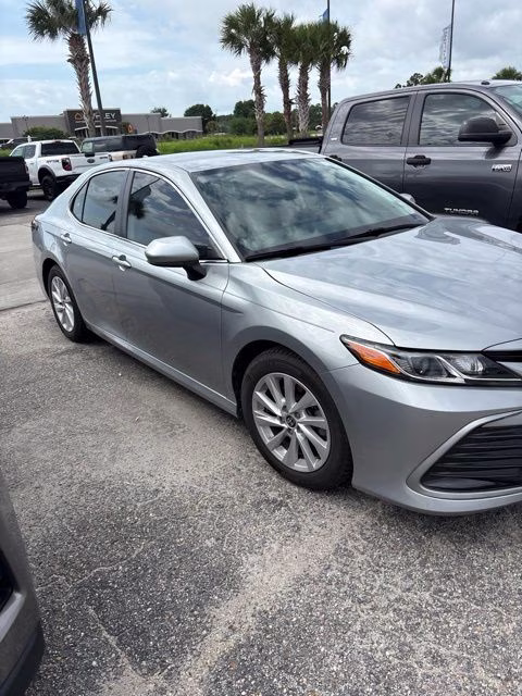2022 Silver Toyota Camry LE FWD Sedan