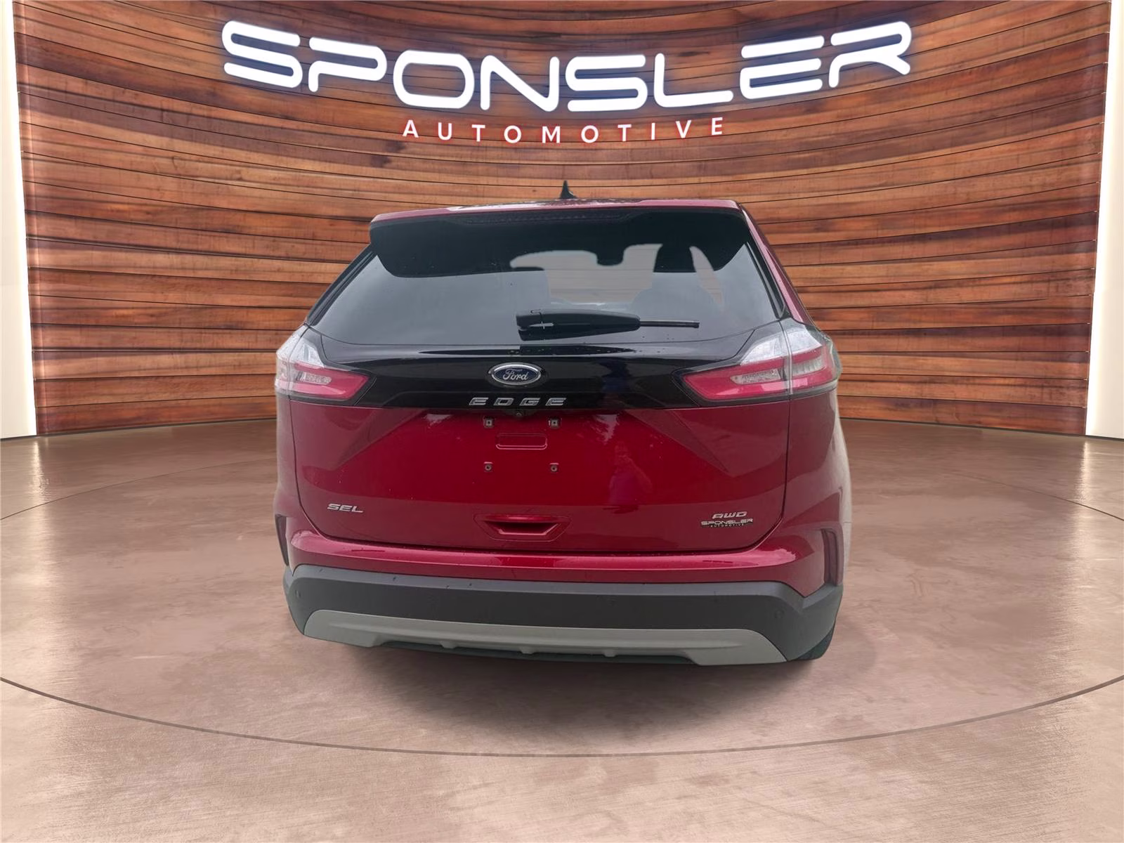 2022 Rapid Red Metallic Tinted Clearcoat Ford Edge SEL AWD Crossover