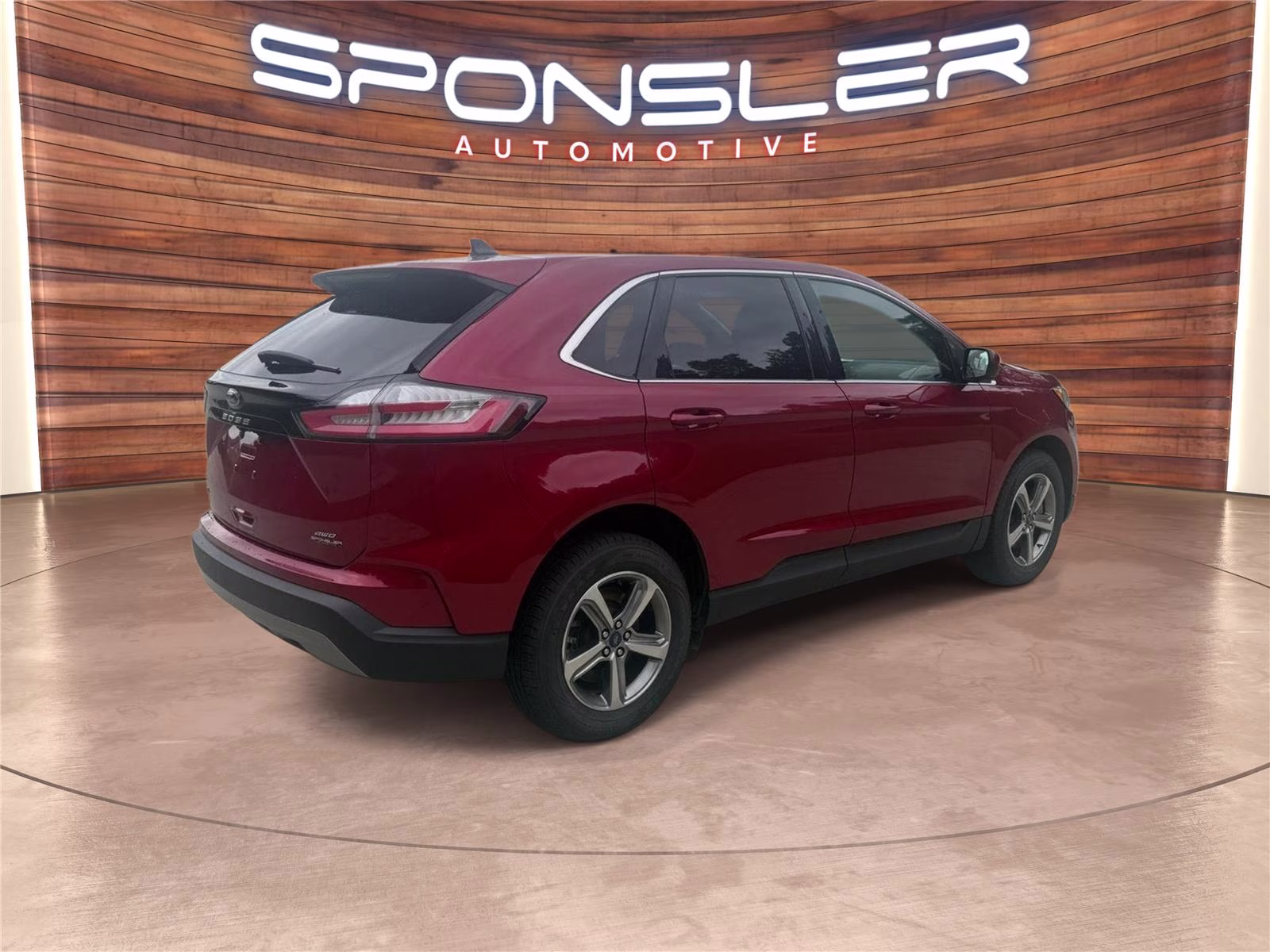 2022 Rapid Red Metallic Tinted Clearcoat Ford Edge SEL AWD Crossover