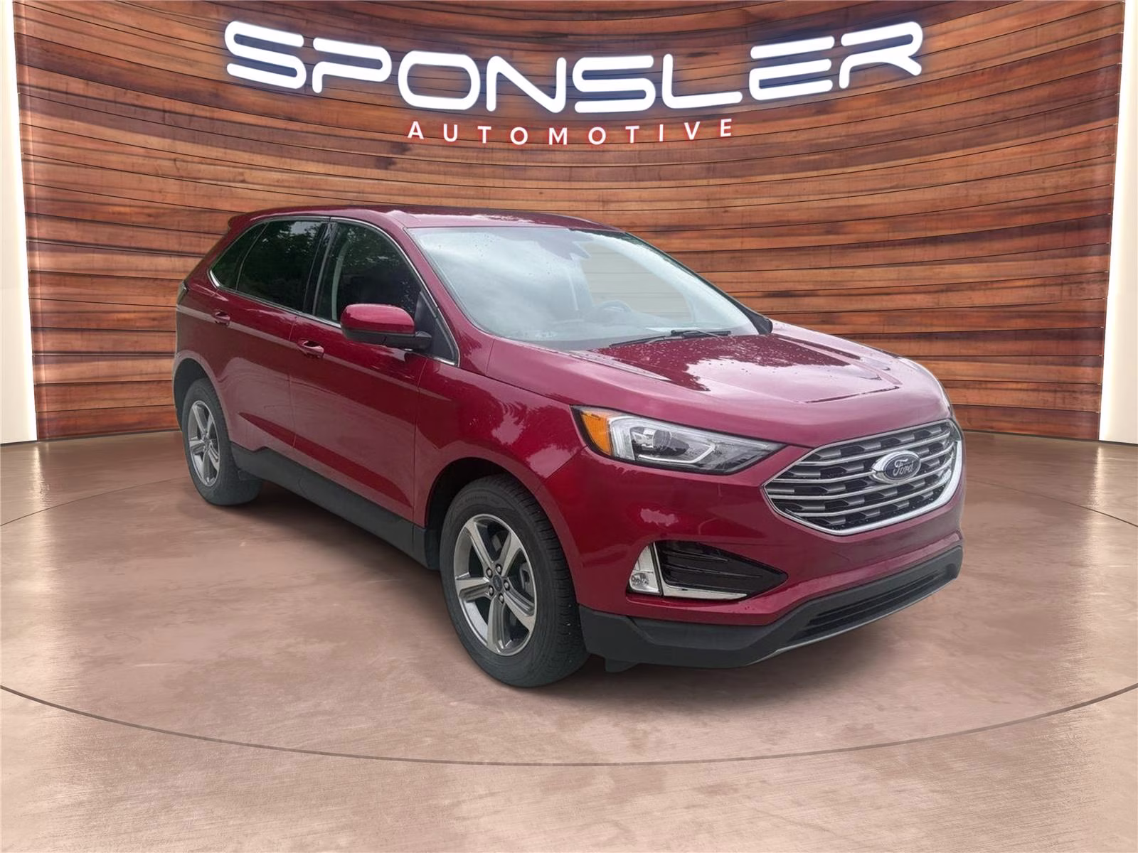 2022 Rapid Red Metallic Tinted Clearcoat Ford Edge SEL AWD Crossover