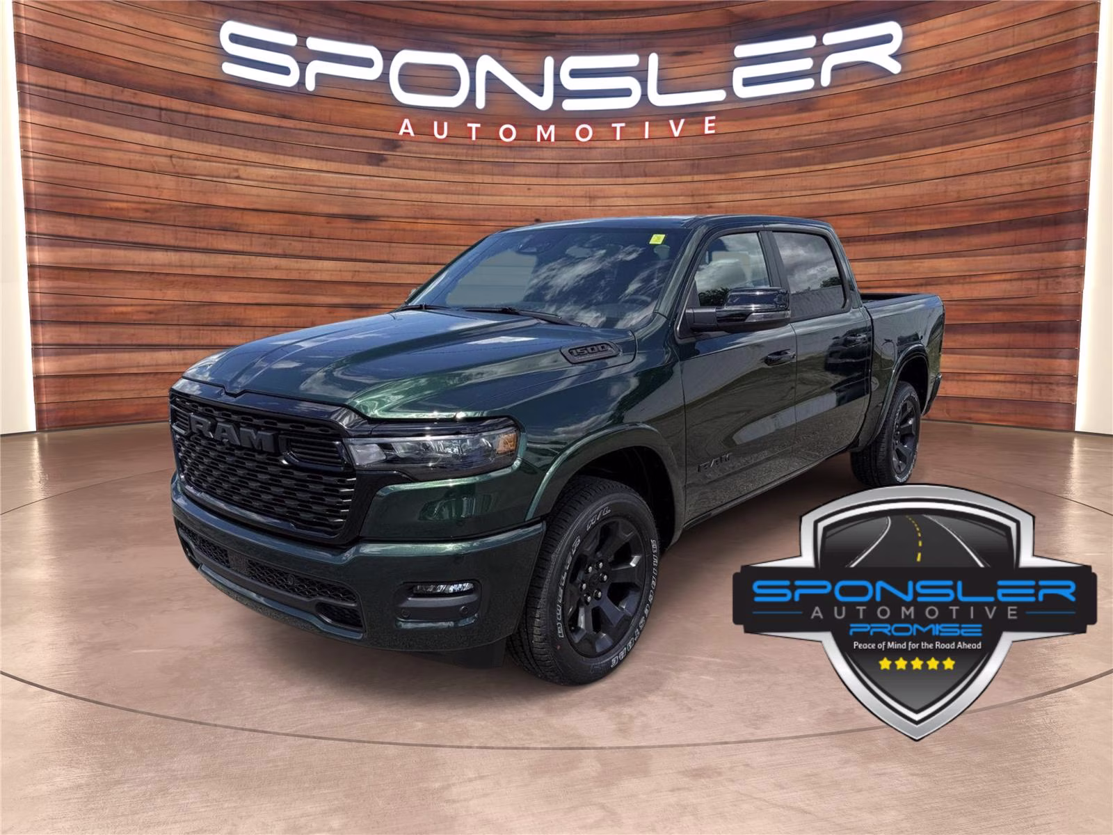 2026 SERRANO GREEN METALLIC Ram 1500 Big Horn 4X4 Truck