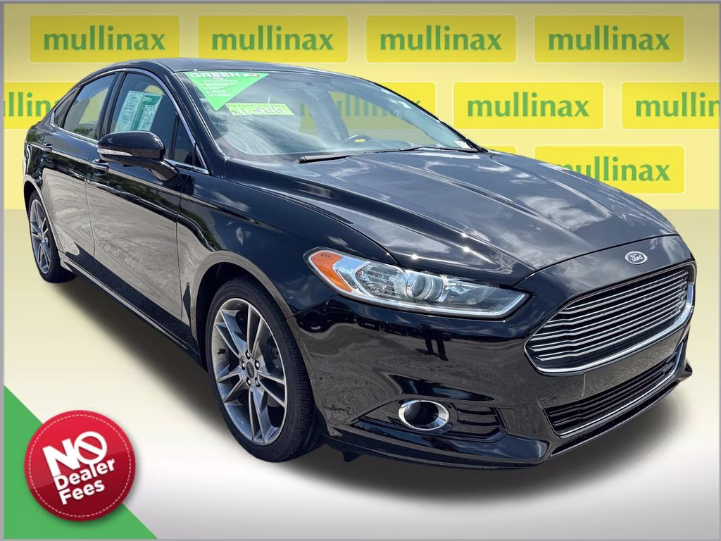 2016 Shadow Black Ford Fusion Titanium FWD Sedan