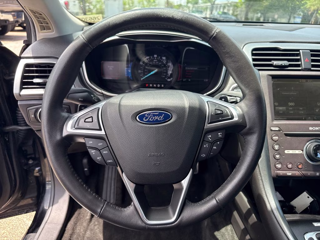 2016 Shadow Black Ford Fusion Titanium FWD Sedan
