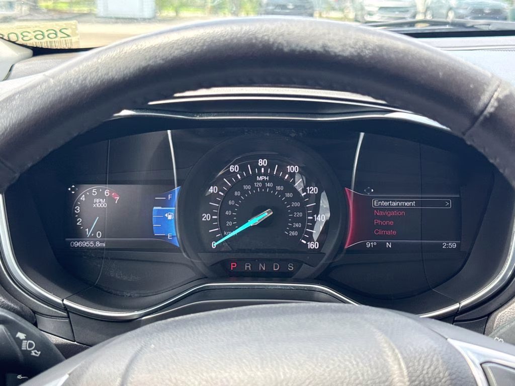 2016 Shadow Black Ford Fusion Titanium FWD Sedan