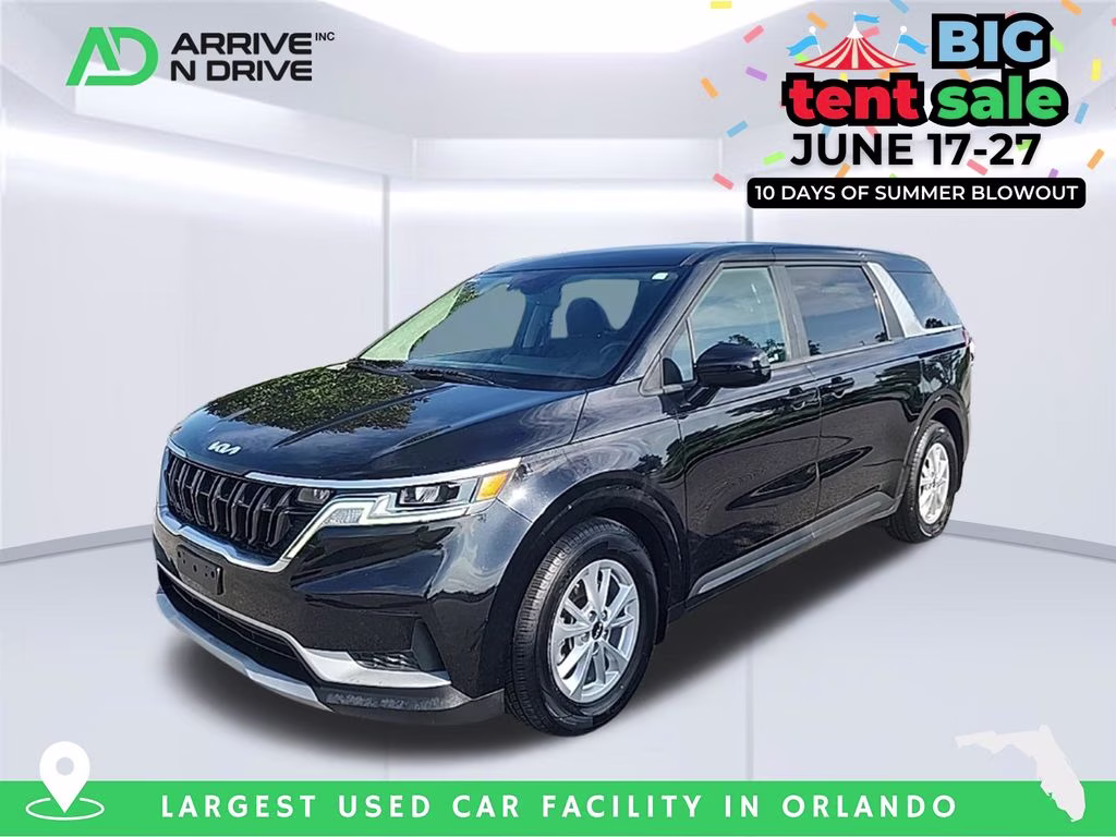 2022 Aurora Black Kia Carnival LX FWD Van