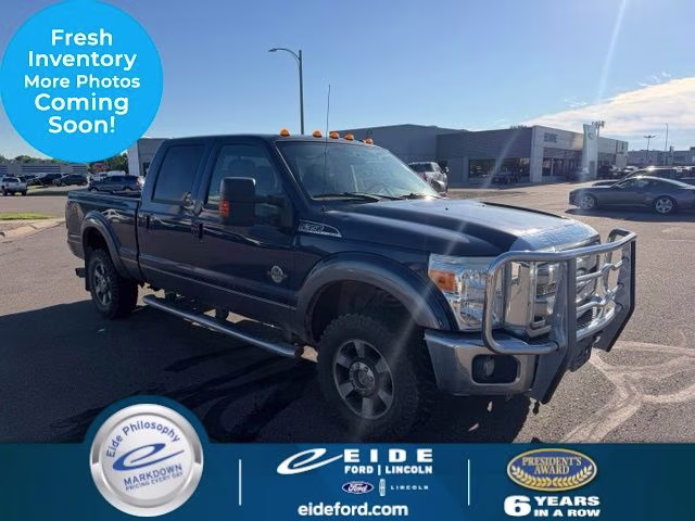 2011 Dark Blue Pearl Metallic Ford Super Duty F-350 SRW Lariat 4X4 Truck