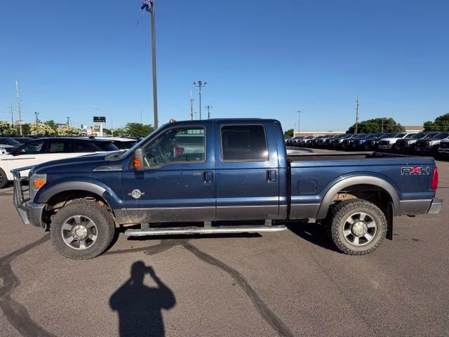 2011 Dark Blue Pearl Metallic Ford Super Duty F-350 SRW Lariat 4X4 Truck