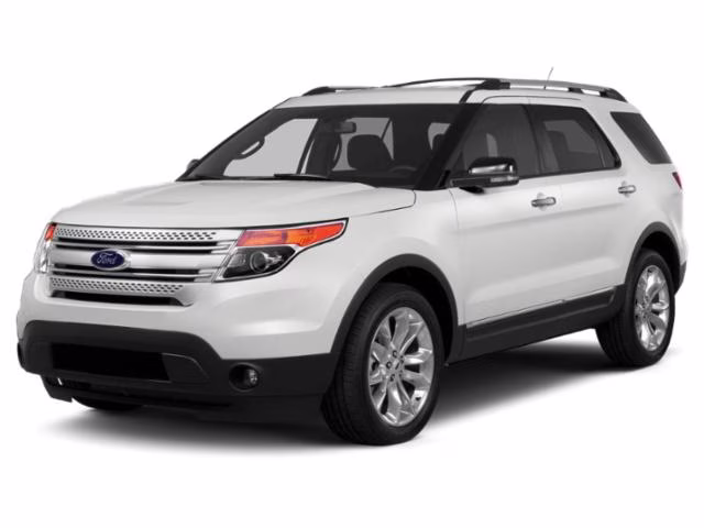 2015 White Platinum Metallic Tri-Coat Ford Explorer XLT FWD SUV