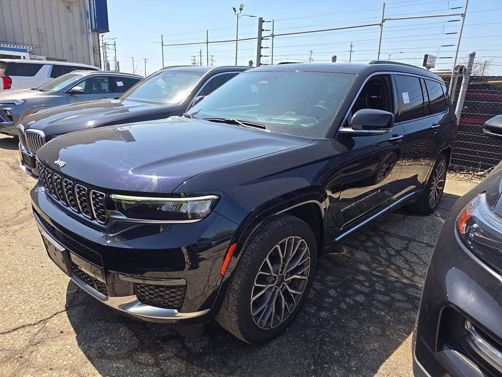 2024 Midnight Sky Jeep Grand Cherokee L Summit Reserve w/Pro-Tech & Luxury Pkgs 4X4 SUV