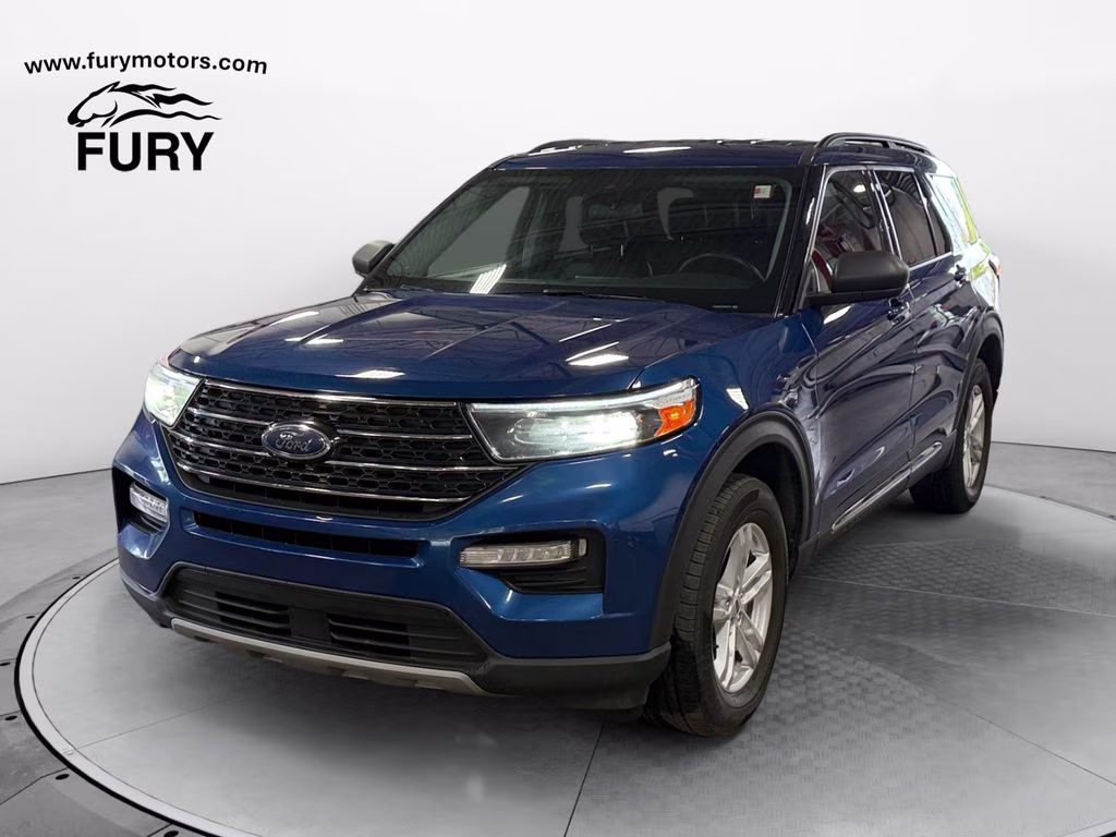 2022 Blue Ford Explorer XLT w/Trailer Tow Pkg 4X4 SUV