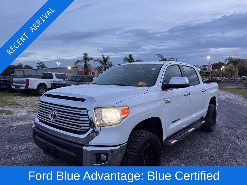 2015 Super White Toyota Tundra Limited CrewMax 4X4 Truck