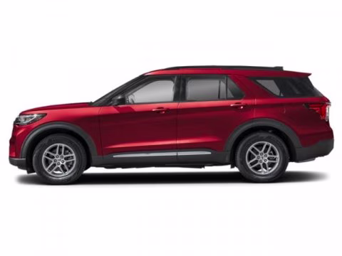 2027 Ruby Red Metallic Tinted Clearcoat Ford Explorer Active RWD SUV