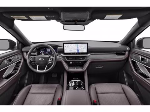 2027 Star White Metallic Tri-Coat Ford Explorer Platinum RWD SUV