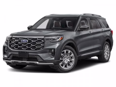 2027 Star White Metallic Tri-Coat Ford Explorer Platinum RWD SUV