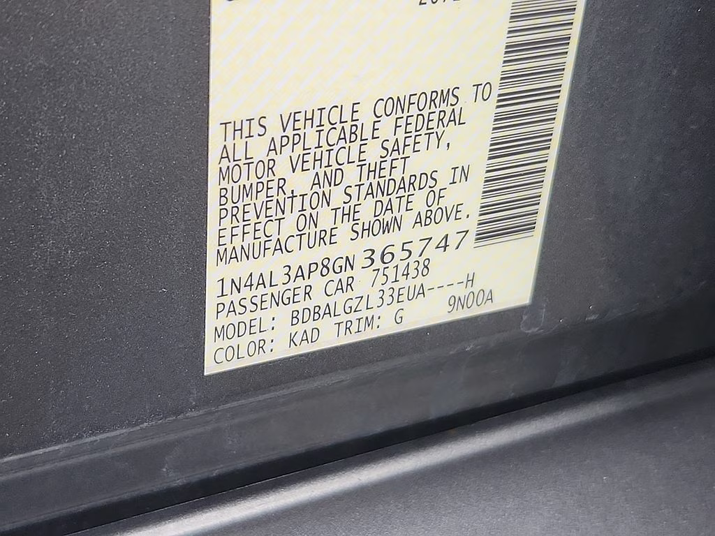 2016 Gun Metallic Nissan Altima 2.5 S FWD Sedan