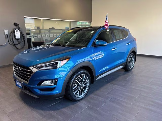 2019 Aqua Blue Hyundai Tucson Ultimate AWD SUV