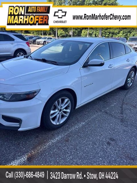 2018 Summit White Chevrolet Malibu LT FWD Sedan