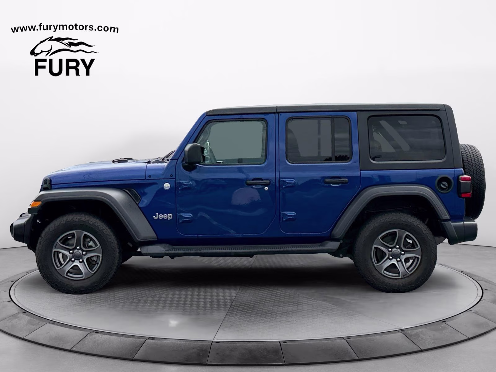2018 Ocean Blue Metallic Clearcoat Jeep Wrangler Unlimited Sport S 4X4 SUV