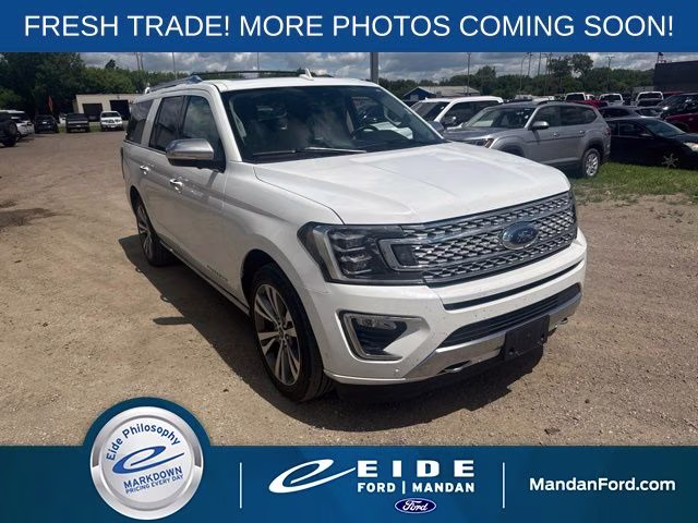 2020 White Ford Expedition Max Platinum 4X4 SUV