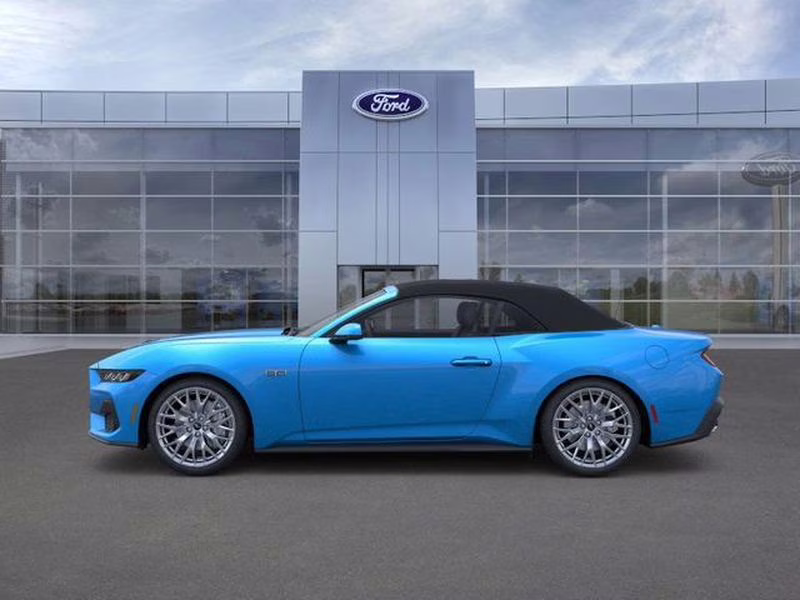 2025 Grabber Blue Metallic Ford Mustang GT Premium RWD Convertible