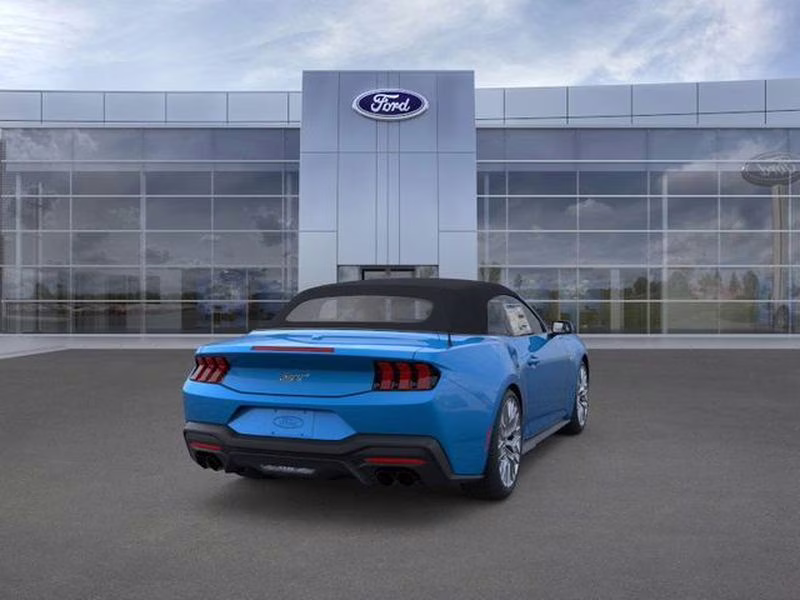 2025 Grabber Blue Metallic Ford Mustang GT Premium RWD Convertible