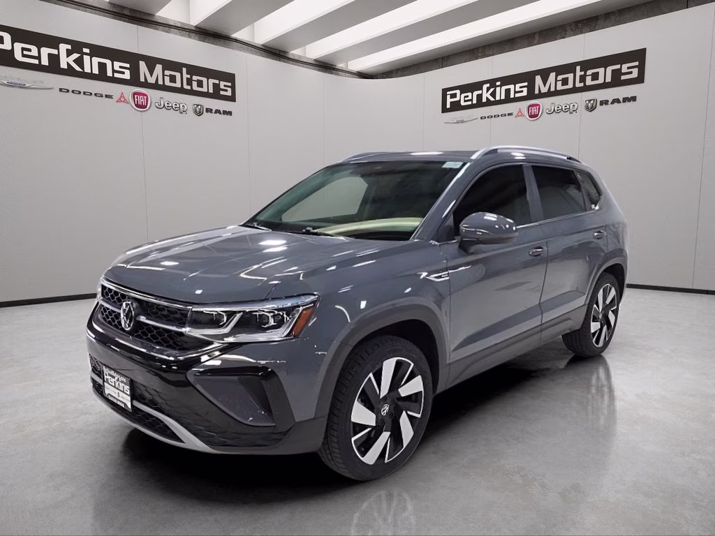2024 Gray Volkswagen Taos 1.5T SEL AWD SUV