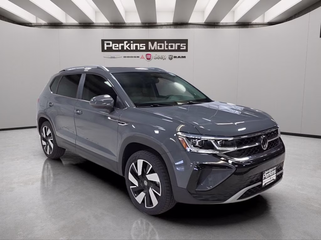 2024 Gray Volkswagen Taos 1.5T SEL AWD SUV