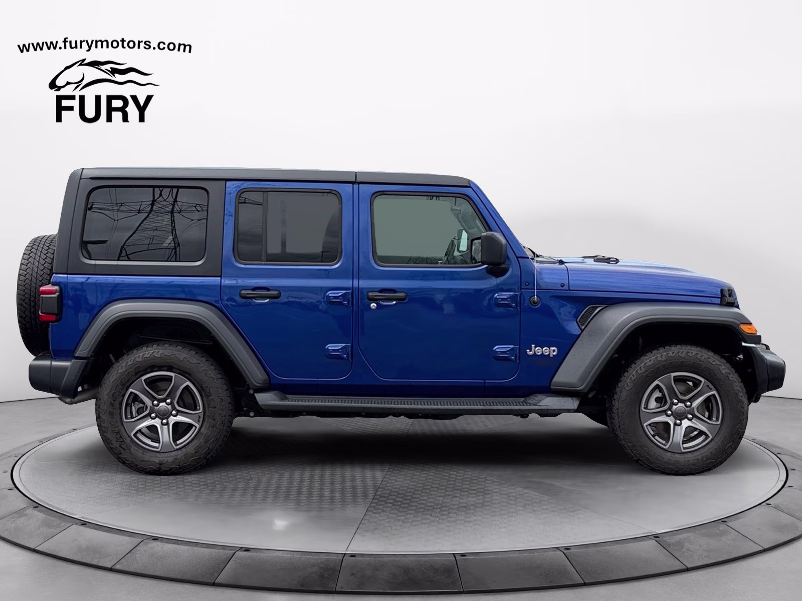2018 Ocean Blue Metallic Clearcoat Jeep Wrangler Unlimited Sport S 4X4 SUV