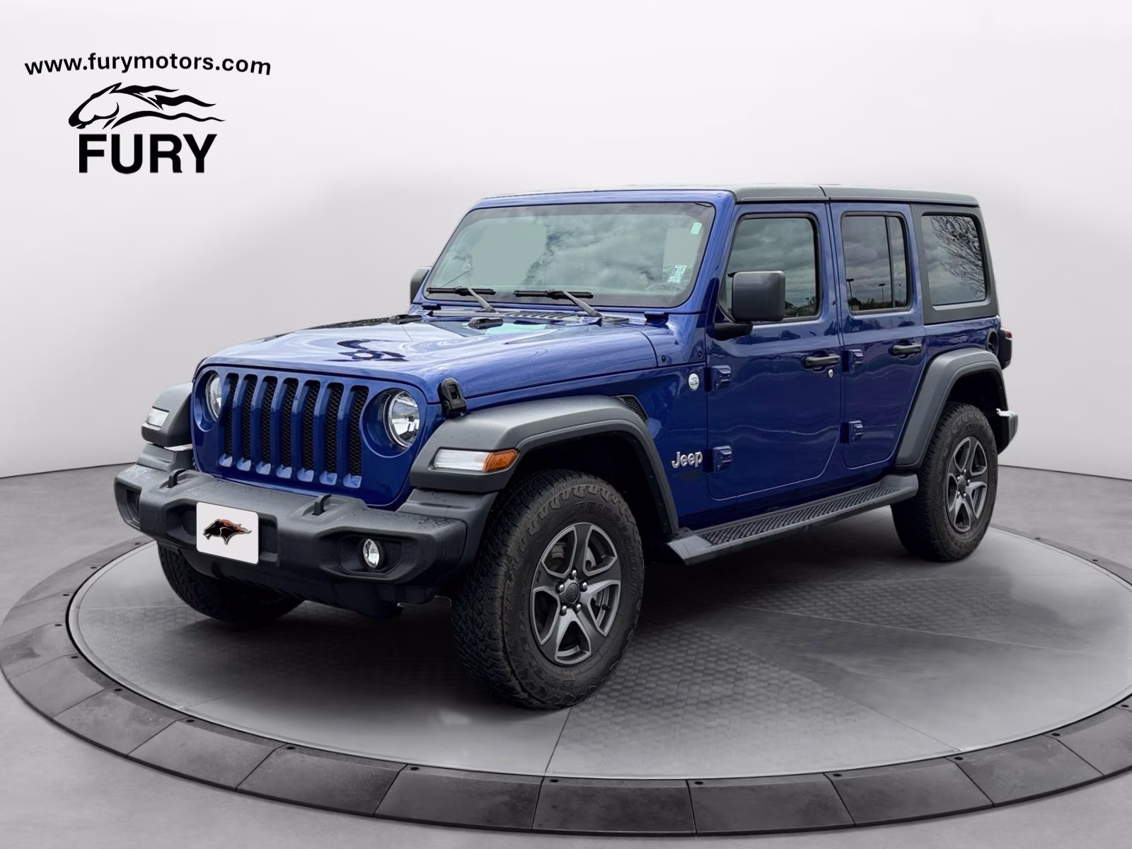 2018 Ocean Blue Metallic Clearcoat Jeep Wrangler Unlimited Sport S 4X4 SUV