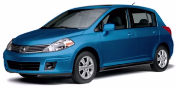 2009 Metallic Blue Nissan Versa 1.8 S FWD Hatchback