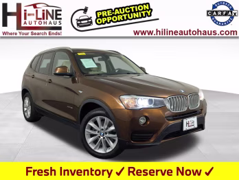 2017 Bronze Metallic BMW X3 xDrive28i AWD SUV
