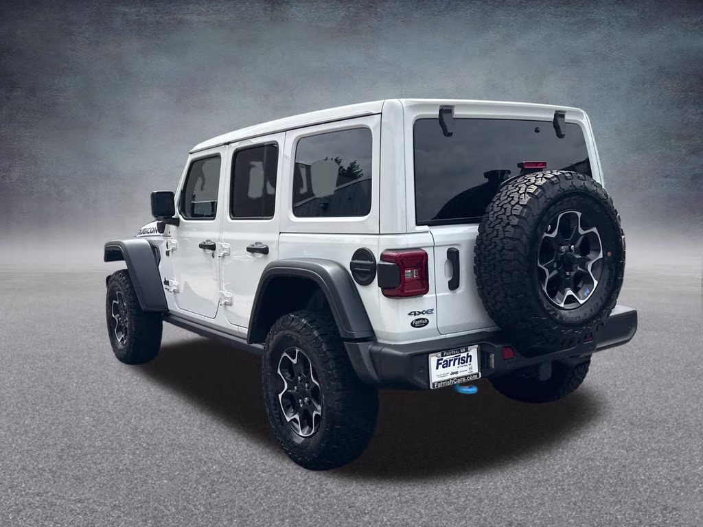 2022 Bright White Clearcoat Jeep Wrangler Unlimited Rubicon 4xe 4X4 SUV