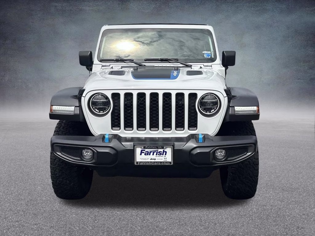 2022 Bright White Clearcoat Jeep Wrangler Unlimited Rubicon 4xe 4X4 SUV