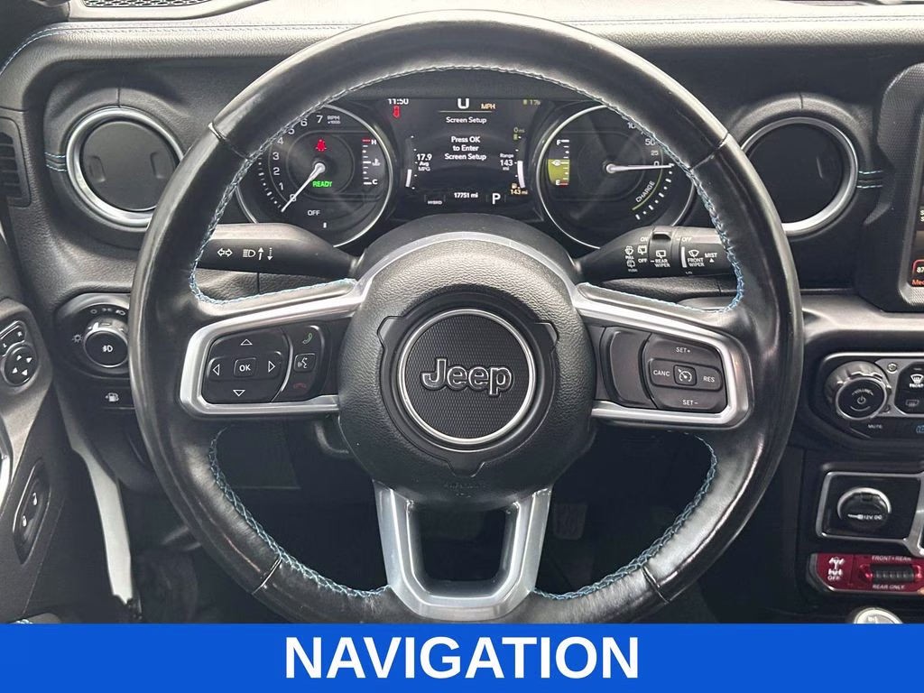 2022 Bright White Clearcoat Jeep Wrangler Unlimited Rubicon 4xe 4X4 SUV