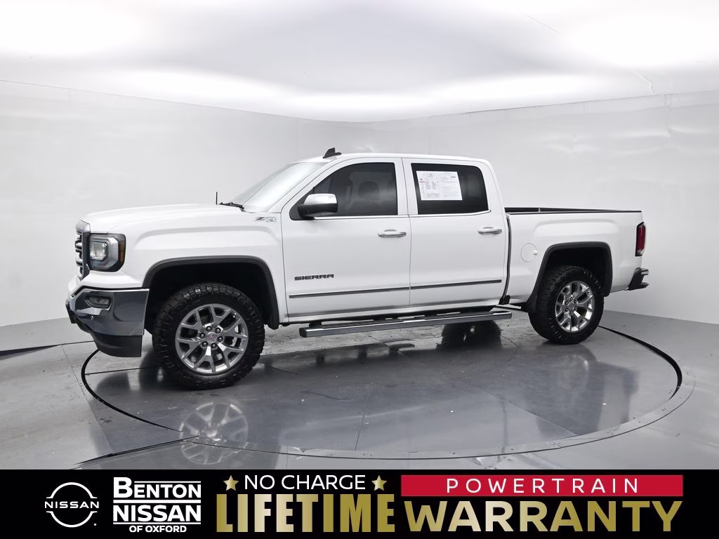 2018 Summit White GMC Sierra 1500 SLT 4X4 Truck