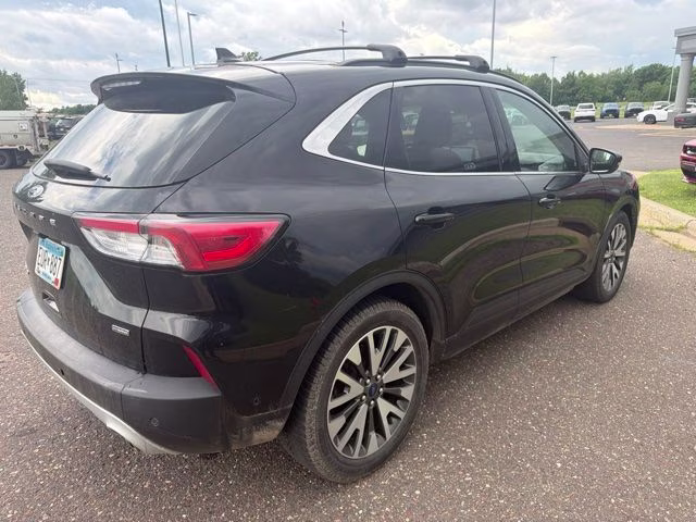 2020 Black Metallic Ford Escape Hybrid Titanium FWD SUV