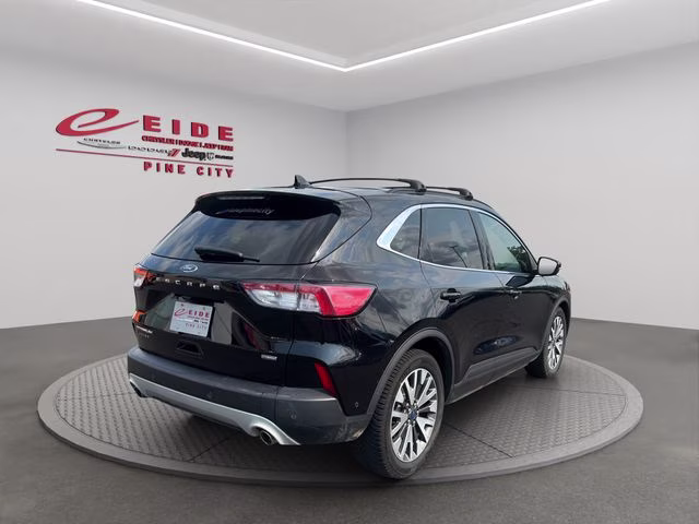 2020 Black Metallic Ford Escape Hybrid Titanium FWD SUV