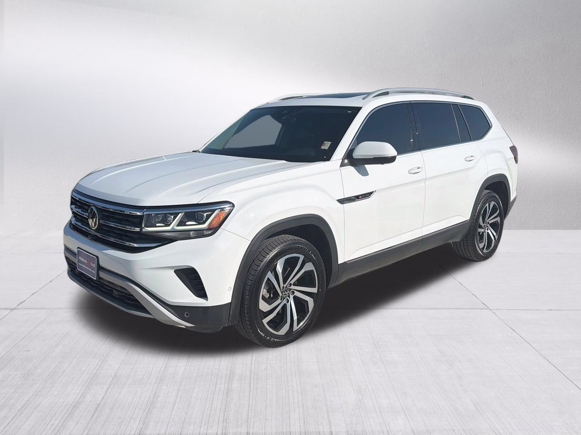2021 Pure White Volkswagen Atlas 2.0T SEL Premium AWD SUV