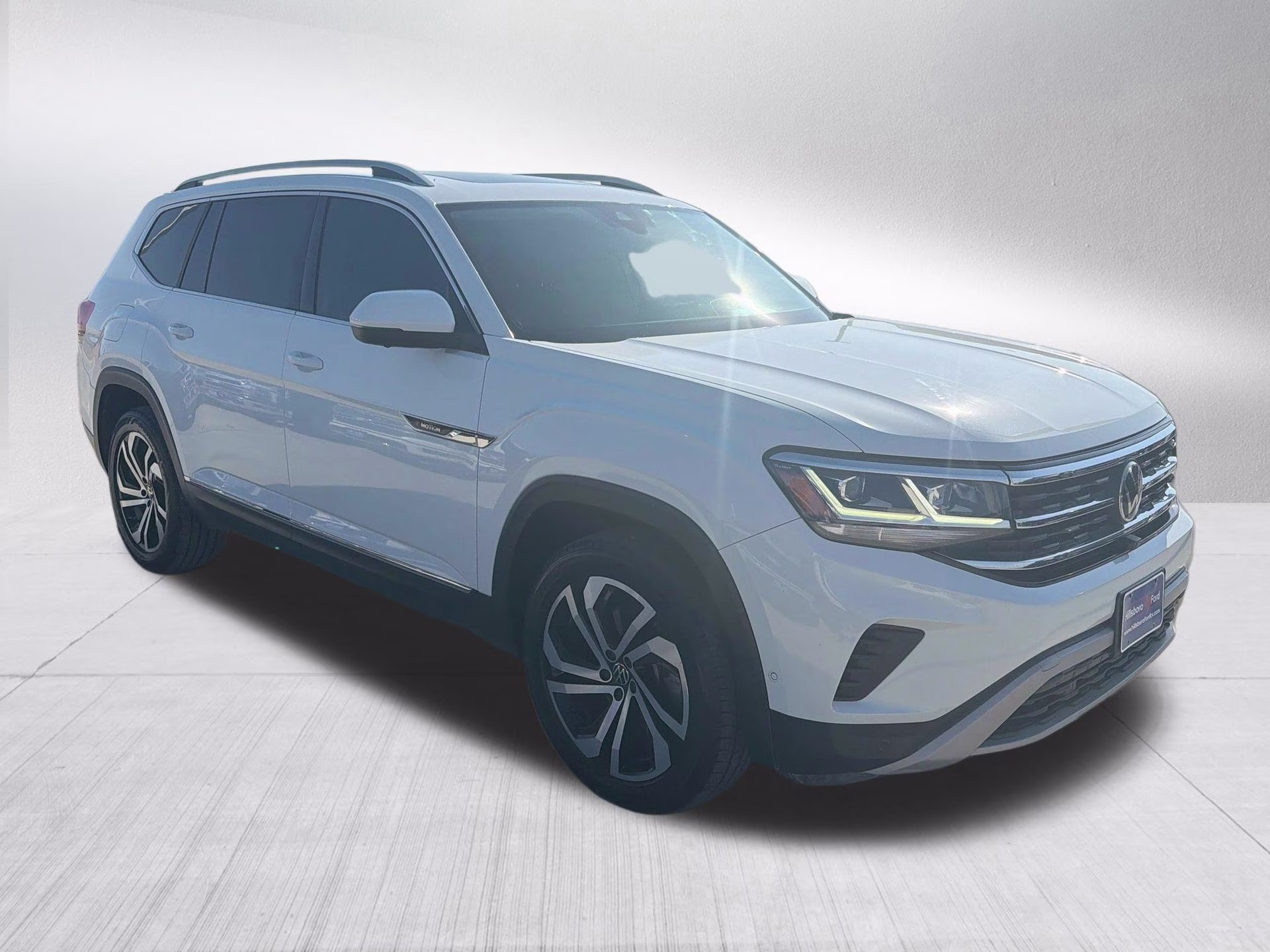 2021 Pure White Volkswagen Atlas 2.0T SEL Premium AWD SUV