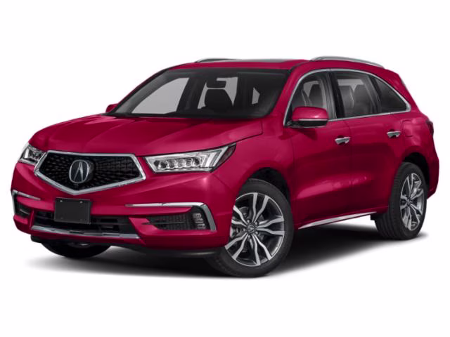 2020 Red Acura MDX Advance AWD SUV