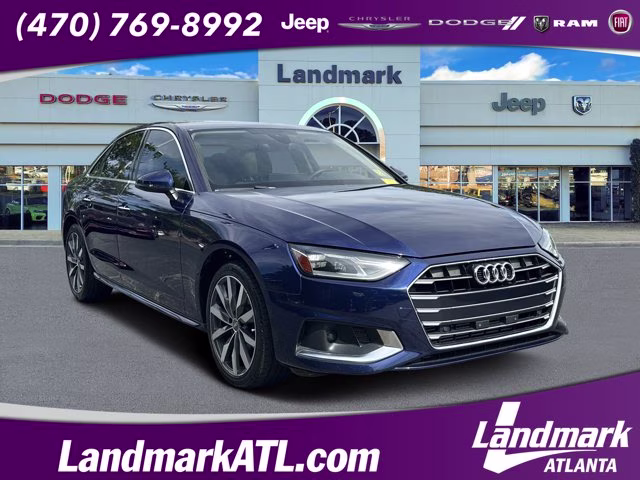 2020 Blue Audi A4 Sedan Premium FWD Sedan