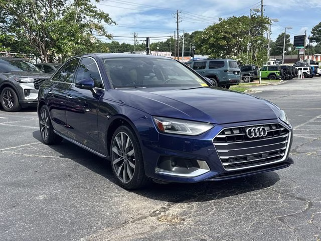 2020 Blue Audi A4 Sedan Premium FWD Sedan