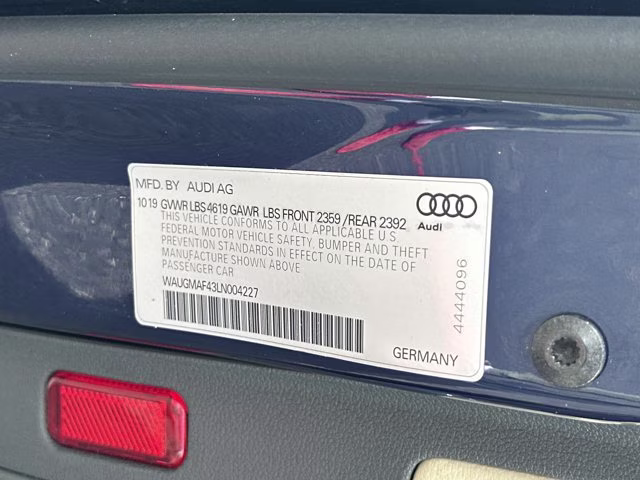 2020 Blue Audi A4 Sedan Premium FWD Sedan