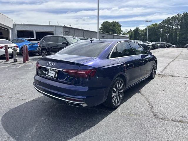 2020 Blue Audi A4 Sedan Premium FWD Sedan