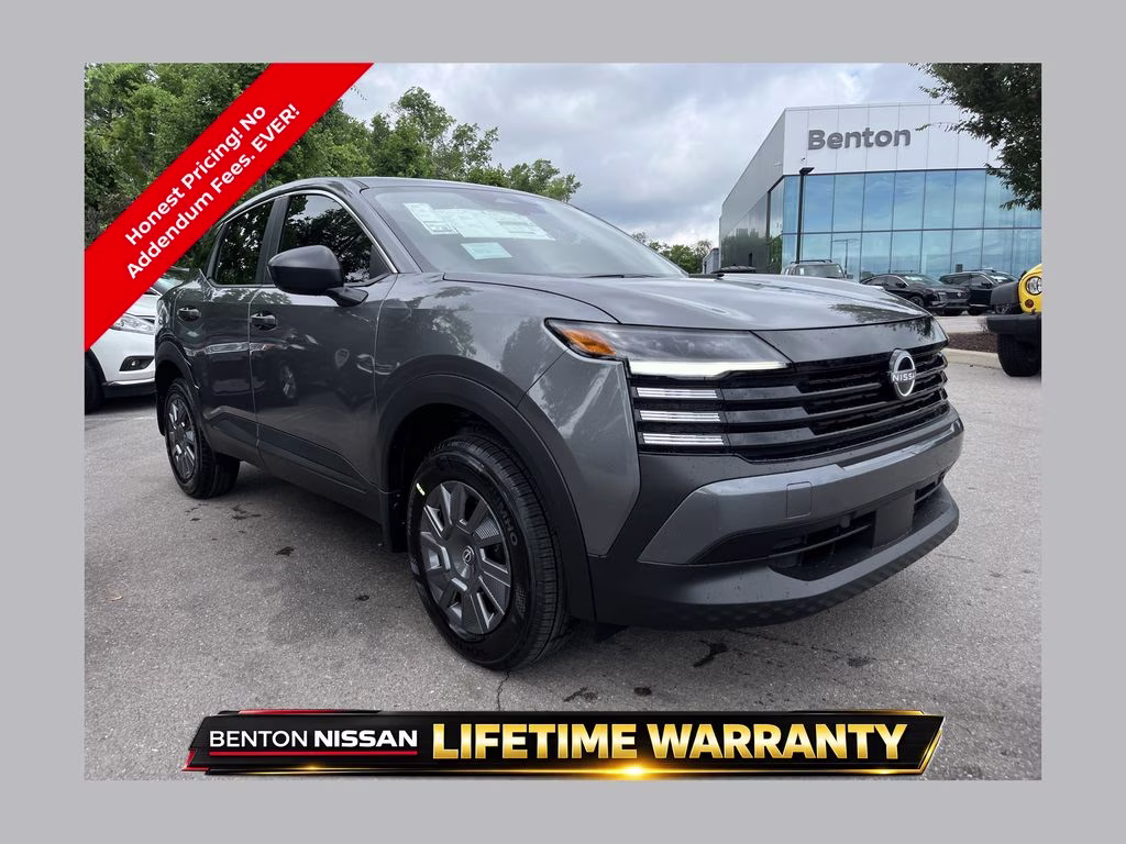 2026 Gun Metallic Nissan Kicks S FWD SUV
