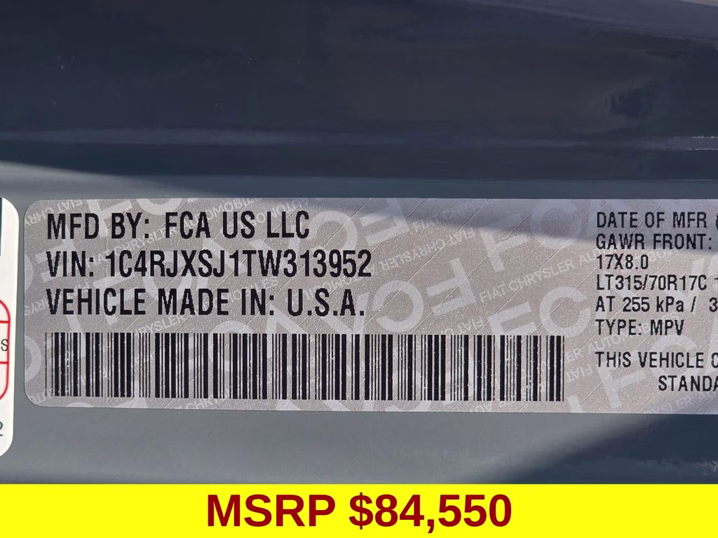 2026 Anvil Clear Coat Jeep Wrangler Moab 392 4X4 SUV